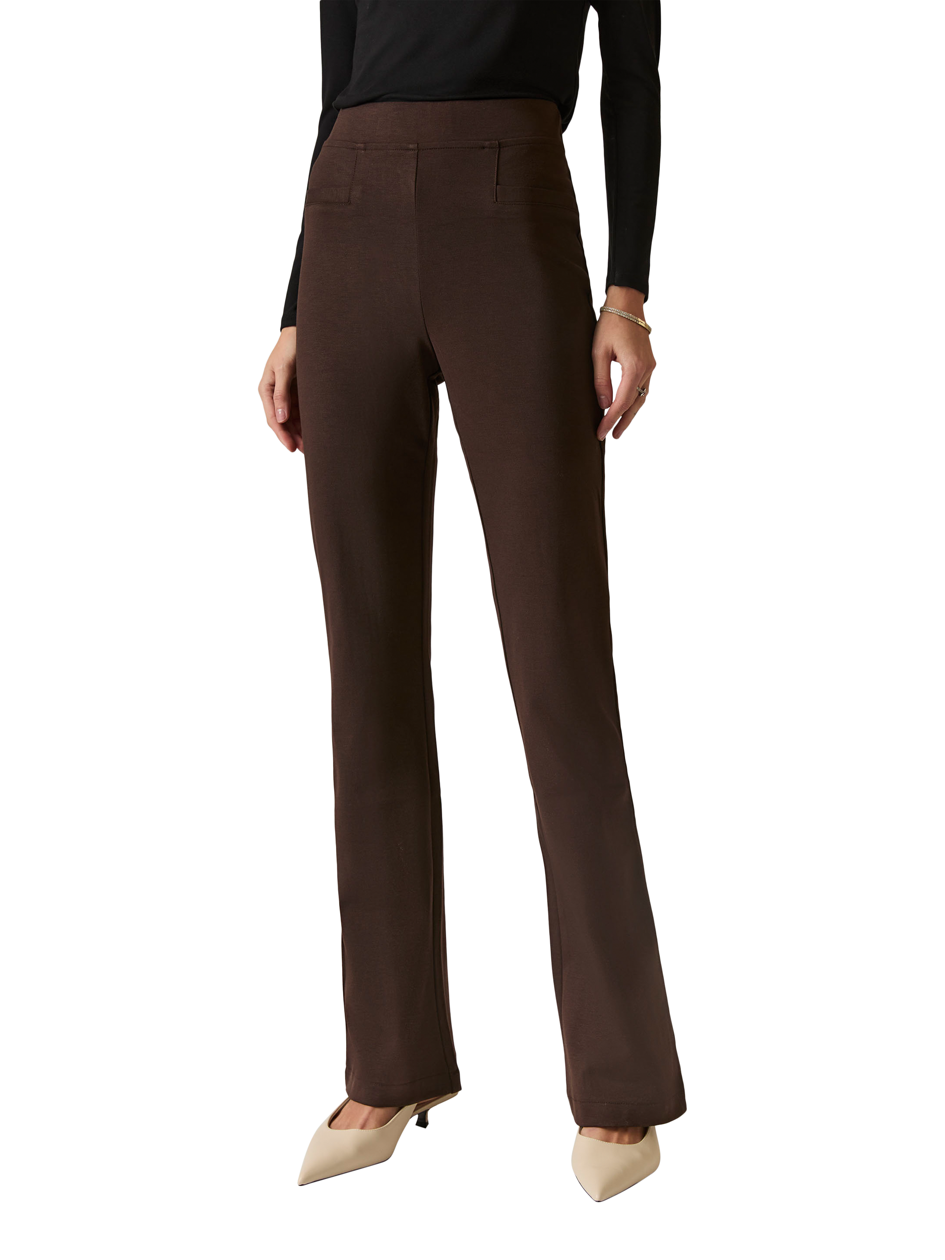 Product image 3 of 5, which shows James Lakeland Tailored Bootcut Trousers, Brown, 8