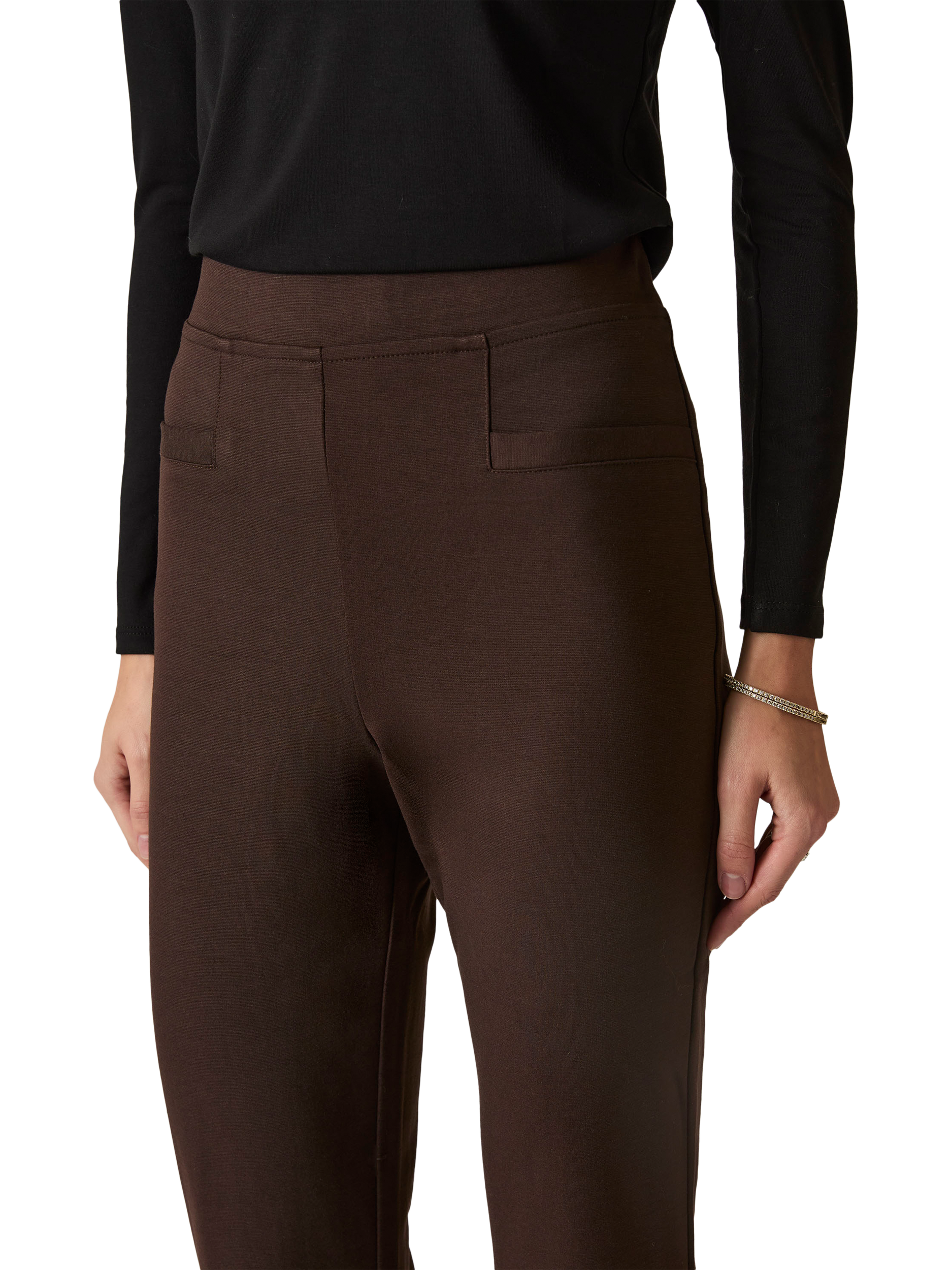 Product image 4 of 5, which shows James Lakeland Tailored Bootcut Trousers, Brown, 8