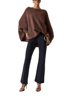 James Lakeland Tailored Bootcut Trousers, Navy, Navy