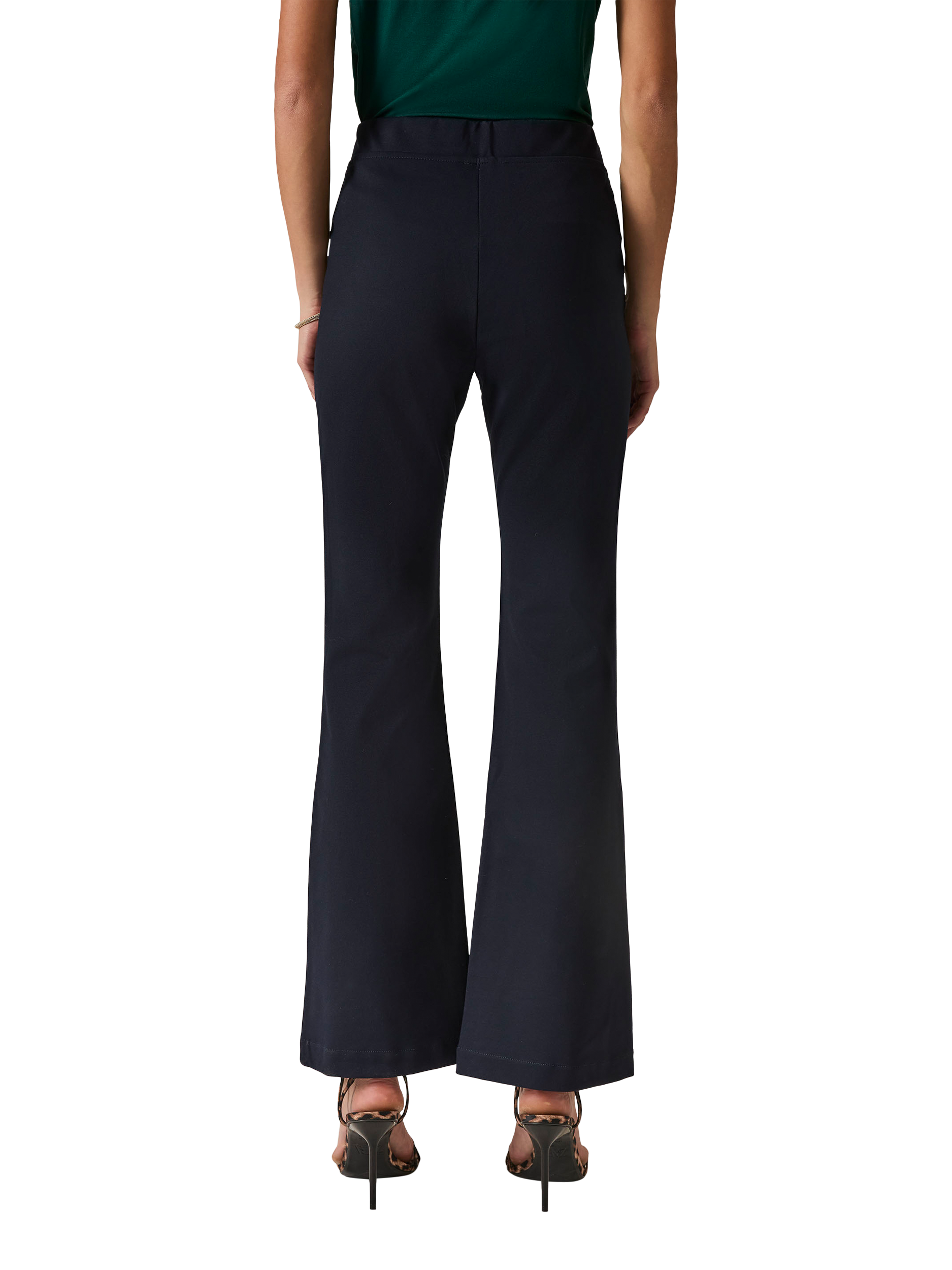 Product image 2 of 5, which shows James Lakeland Tailored Bootcut Trousers, Navy, 8