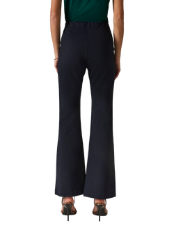 James Lakeland Tailored Bootcut Trousers, Navy - view 2, Navy