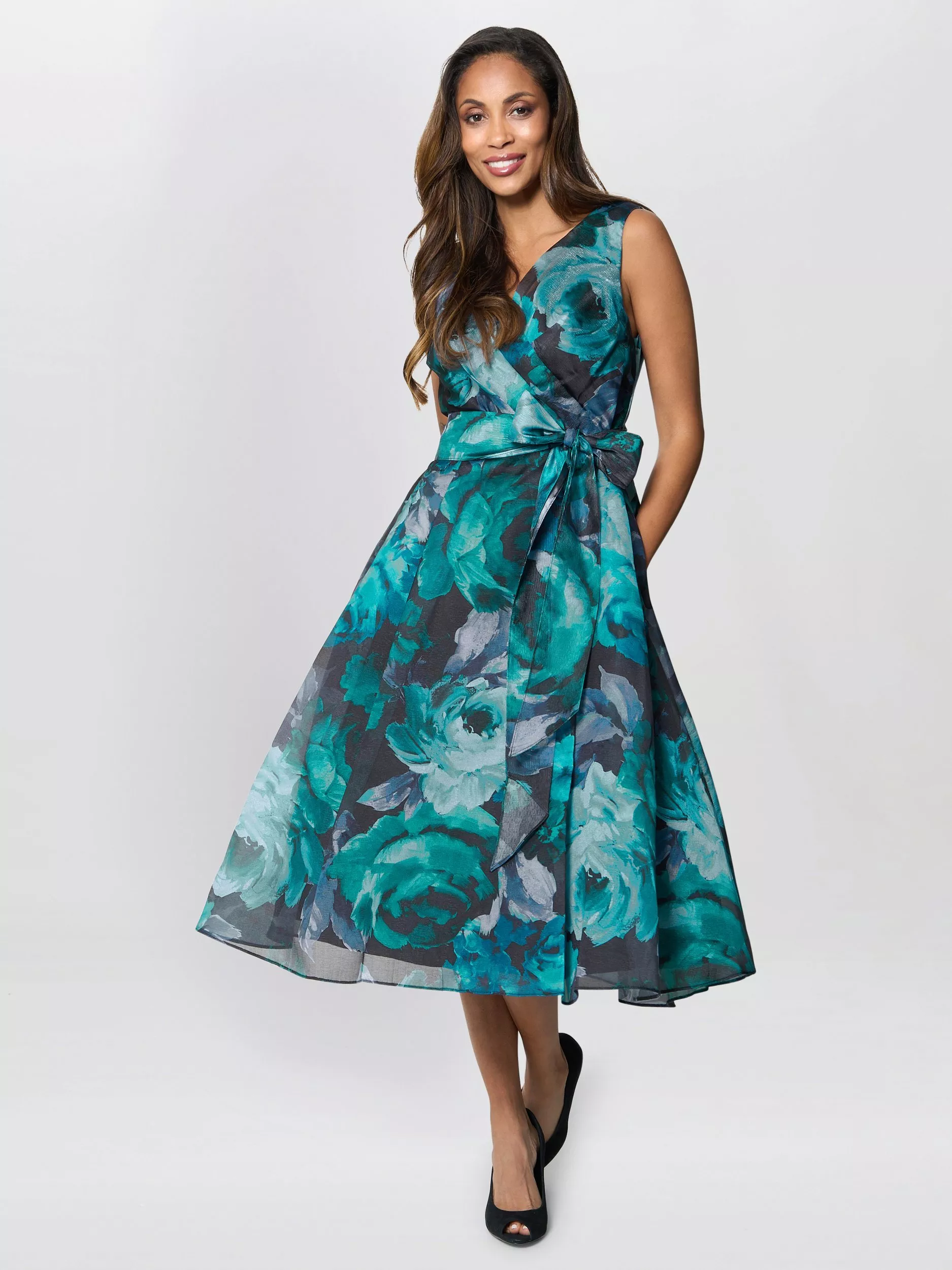 green emerald velvet dress ZAPAKA Women Satin Midi Graduation Dress Scoop Neck A Line Sleeveless Little White Dress, White / AU10