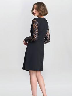 Gina Bacconi Angie Cocktail Dress, Black - view 2, Black