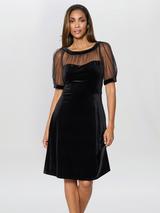 billy knit dress Billy Balloon Sleeve Knit Mini Dress - Dark Chocolate main image 1