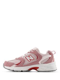 New Balance 530 Lace Up Trainers, Rsewd/Shadow Red - view 2, Rsewd/Shadow Red