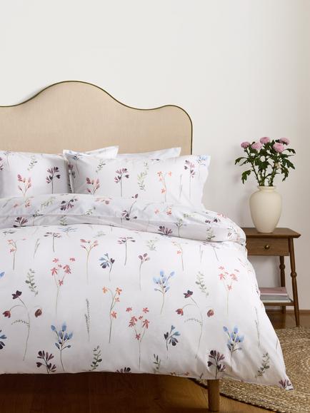 John Lewis Joni Washed Cotton Percale Duvet Cover Set, 200 Thread Count, Multi - view 2, Multi