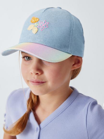John Lewis Kids' Fruity Rainbow Cap, Multi, Multi