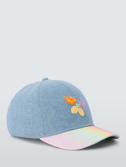 John Lewis Kids' Fruity Rainbow Cap, Multi - view 2, Multi