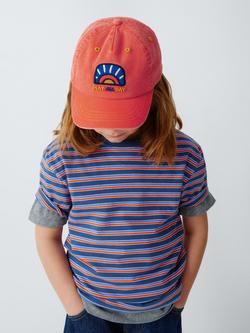 John Lewis Play All Day Washed Baseball Cap, Red, Red