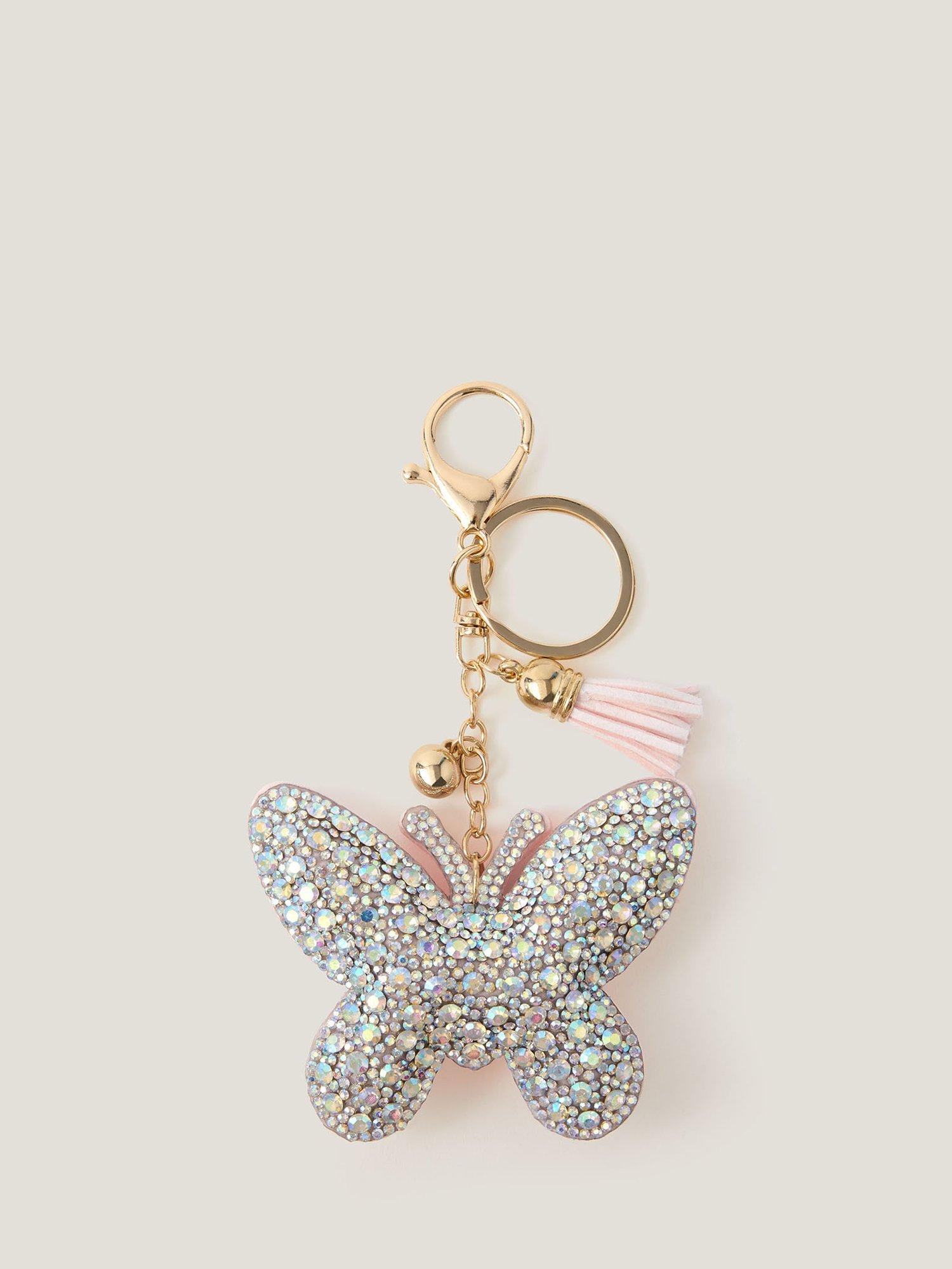 Product image 1 of 3, which shows Monsoon Kids' Rhinestone Bag Charm, Pink