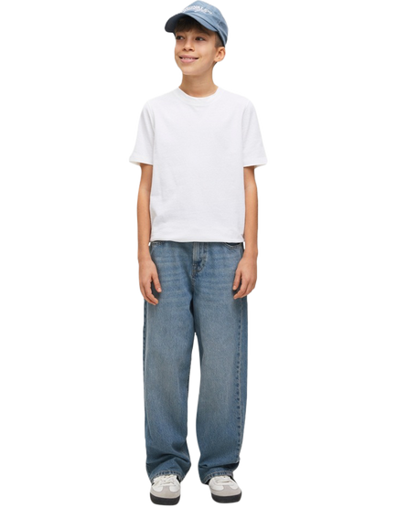 Jack & Jones Kids' Ron Original Loose Fit Jeans, Blue Denim, Blue Denim