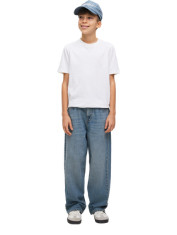 Jack & Jones Kids' Ron Original Loose Fit Jeans, Blue Denim - view 2, Blue Denim