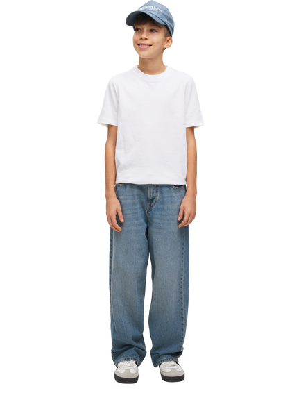 Jack & Jones Kids' Ron Original Loose Fit Jeans, Blue Denim - view 2, Blue Denim