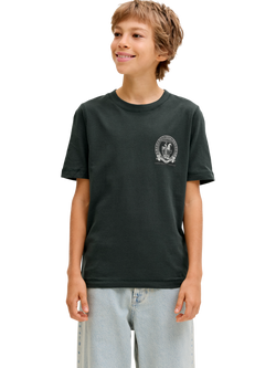 Jack & Jones Jorargos Pure Cotton Back Print T-Shirt, Forest River, Forest River