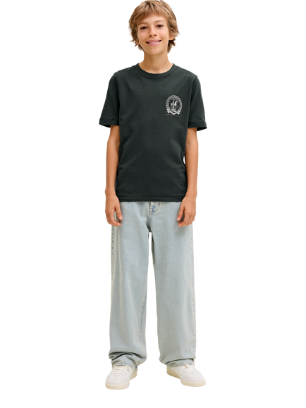 Jack & Jones Jorargos Pure Cotton Back Print T-Shirt, Forest River - view 2, Forest River