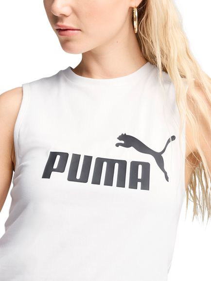 PUMA Women's Essentials No. 1 Logo Tank Top, Puma White