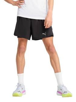 PUMA Velocity 2-in-1 Running Shorts, Puma Black, Puma Black