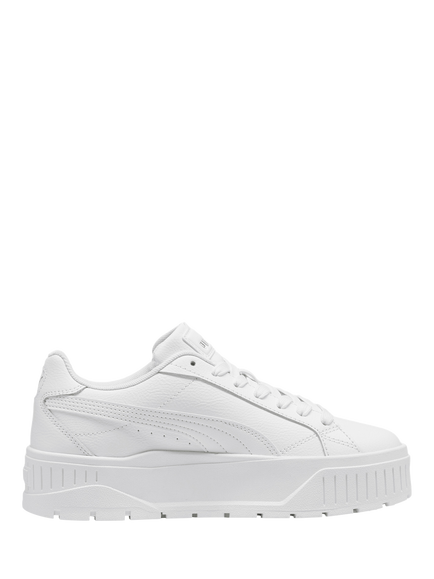 PUMA Kar II Leather Blend Trainers, White-puma Silver