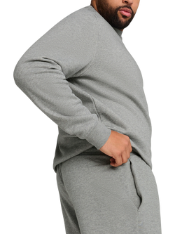 PUMA Men's Cotton Blend Essentials Logo Sweat Shorts - view 2, Medium Gray Heather