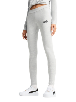 PUMA Women's Essentials No.1 Logo Leggings, Light Gray Heather