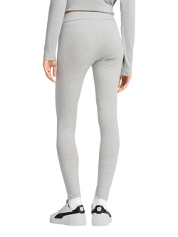 PUMA Women's Essentials No.1 Logo Leggings - view 2, Light Gray Heather