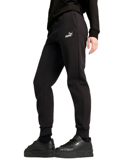 PUMA Women's Essentials No.1 Logo Cotton Blend Joggers, Puma Black