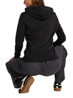 PUMA Logo Fleece Hoodie - view 2, Puma Black