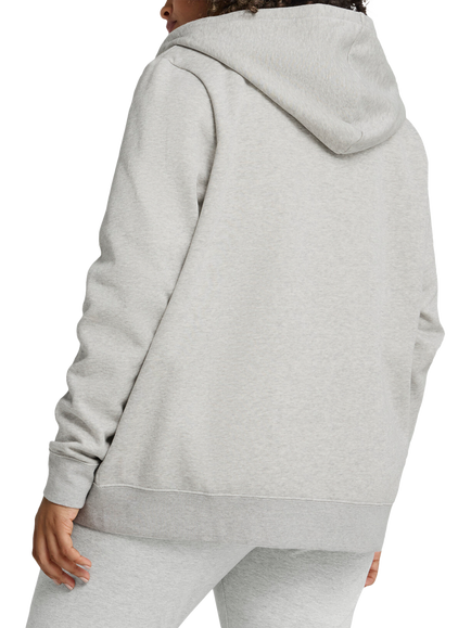 PUMA Women's Essentials Full-Zip Cotton Blend Hoodie - view 2, Light Gray Heather