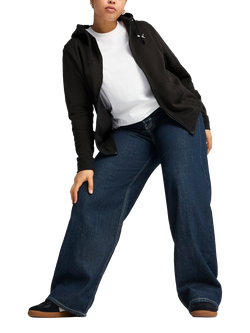 PUMA Women's Essentials Full-Zip Cotton Blend Hoodie, Puma Black