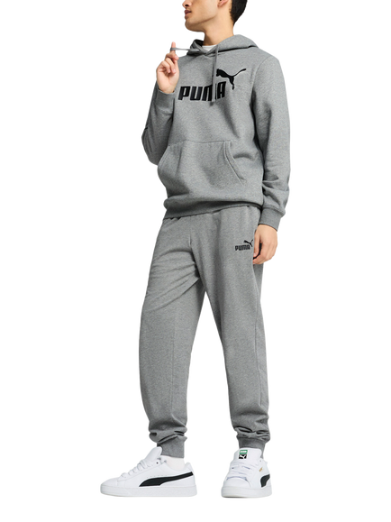 PUMA Men's Essentials No.1 Logo Hoodie, Medium Gray Heather