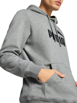 PUMA Men's Essentials No.1 Logo Hoodie - view 2, Medium Gray Heather