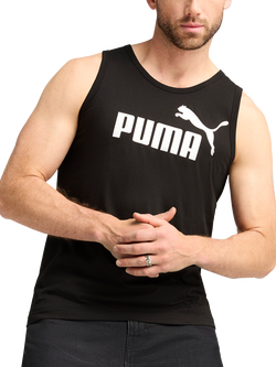 PUMA Men's Essentials No.1 Logo Cotton Tank Top, Puma Black