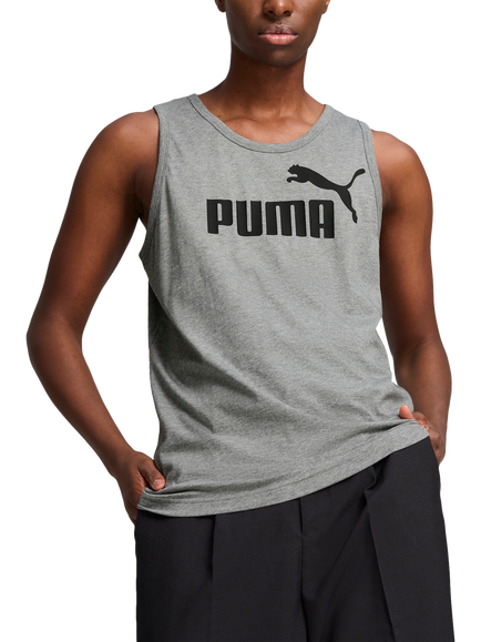 PUMA Men's Essentials No.1 Logo Cotton Tank Top, Medium Gray Heather