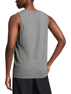 PUMA Men's Essentials No.1 Logo Cotton Tank Top - view 2, Medium Gray Heather