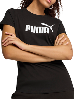 PUMA Essentials Cotton Regular Fit Short Sleeve No. 1 Logo T-Shirt, Puma Black