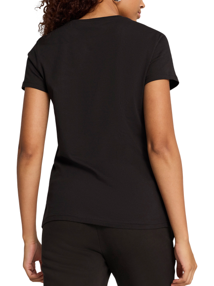 PUMA Essentials Cotton Regular Fit Short Sleeve No. 1 Logo T-Shirt - view 2, Puma Black