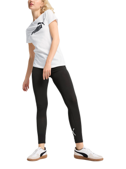 PUMA Essentials Cotton Regular Fit Short Sleeve No. 1 Logo T-Shirt, Puma White