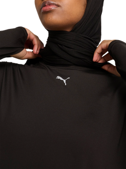 PUMA Modest Oversized Long Sleeve T-Shirt - view 2, Black
