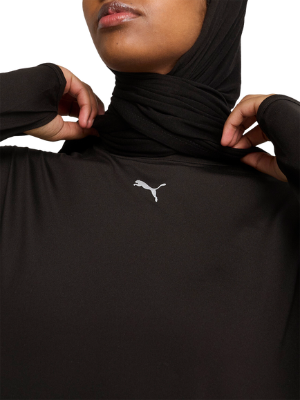 PUMA Modest Oversized Long Sleeve T-Shirt - view 2, Black