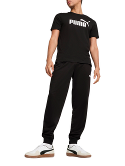 PUMA Cotton Regular Fit Short Sleeve Essentials No.1 Logo T-Shirt, Puma Black