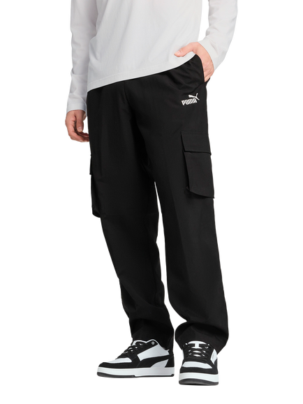 PUMA Men's Essentials No.1 Logo Cargo Trousers, Puma Black