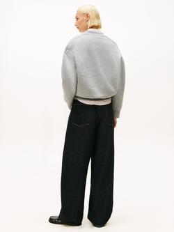 Tommy Hilfiger Varsity Fleece Sweatshirt, Med Heather Grey - view 2, Med Heather Grey