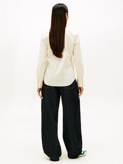 Tommy Hilfiger Essential Poplin Regular Fit Stripe Shirt - view 2, Yellow/Multi