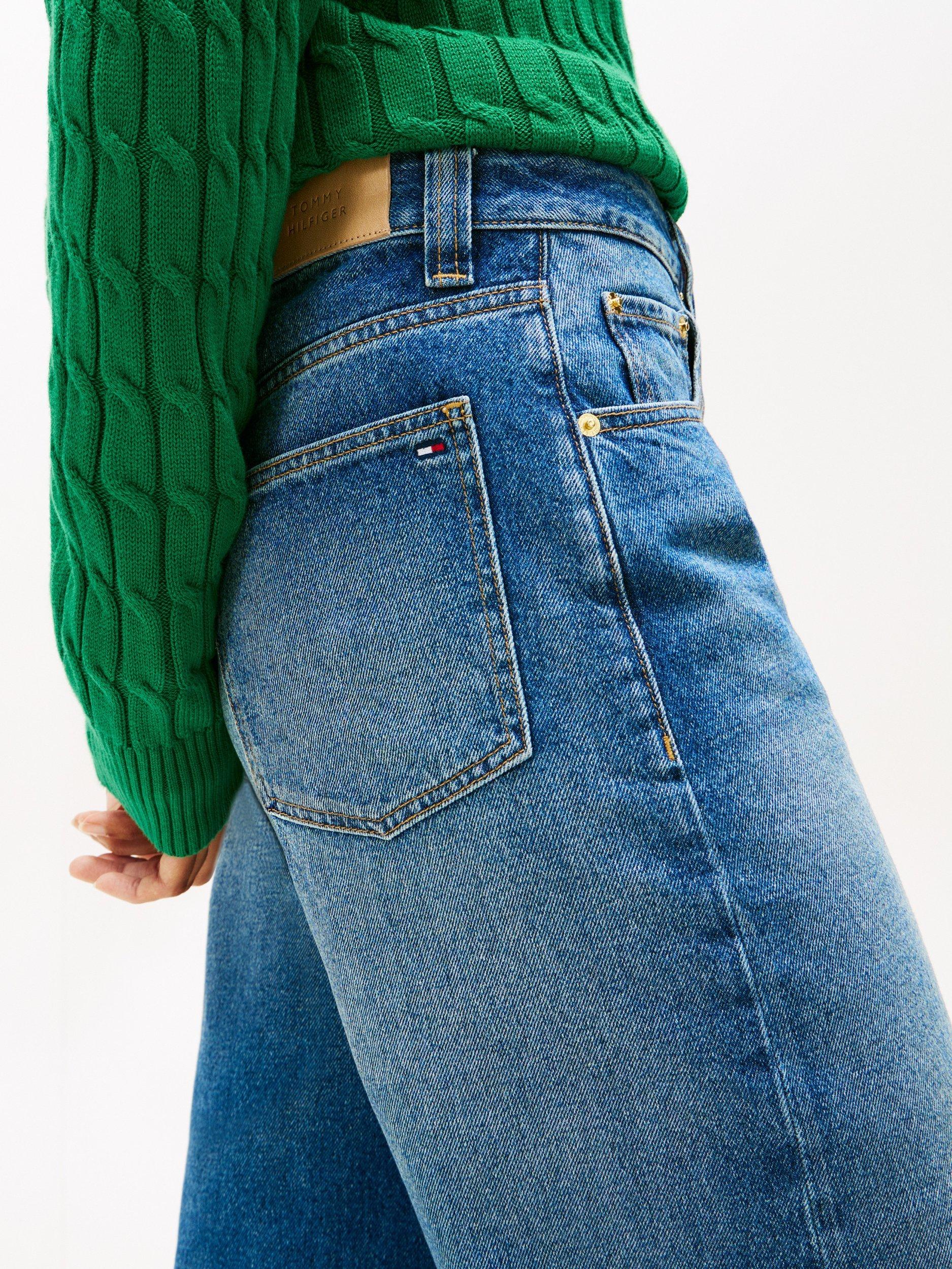 Product image 4 of 5, which shows Tommy Hilfiger Barrel Leg Jeans, Glow, W25/L30