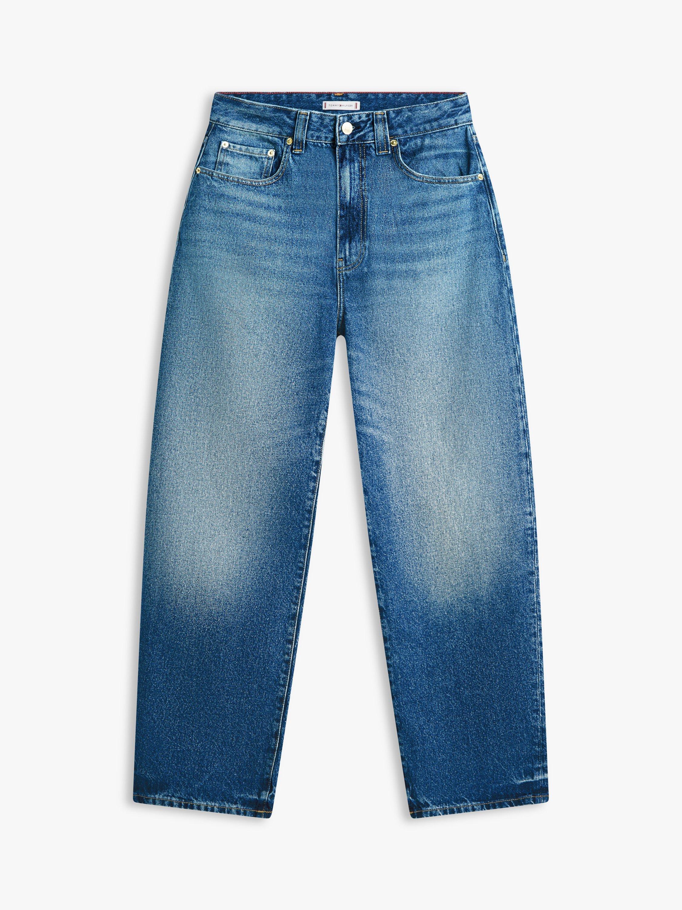 Product image 5 of 5, which shows Tommy Hilfiger Barrel Leg Jeans, Glow, W25/L30
