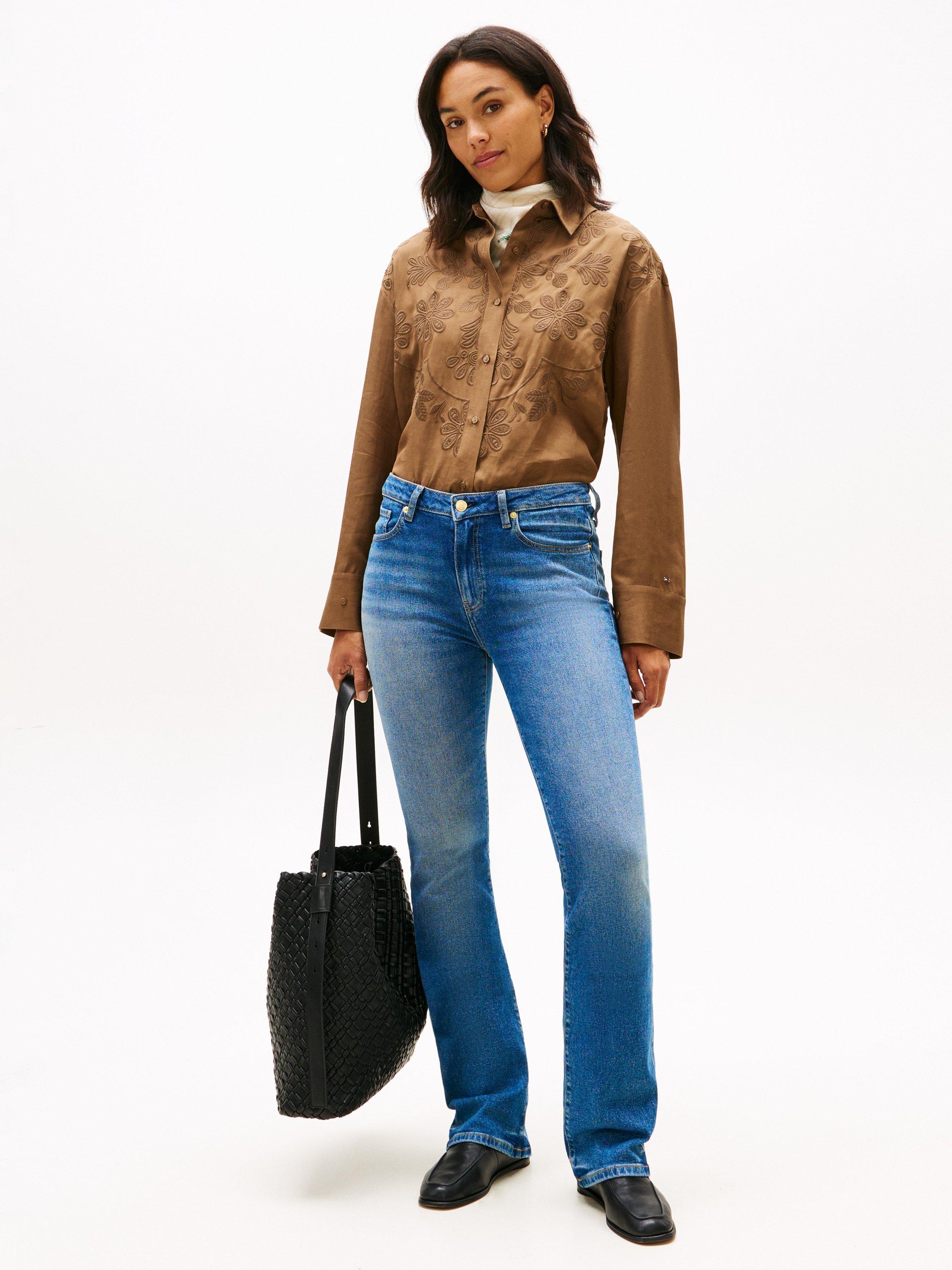 Product image 3 of 5, which shows Tommy Hilfiger Bootcut Jeans, Glow, W25/L30