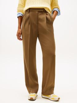 Tommy Hilfiger Timeless Wool Blend Trousers, Nordic Taupe, Nordic Taupe