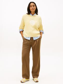 Tommy Hilfiger Timeless Wool Blend Trousers, Nordic Taupe - view 2, Nordic Taupe