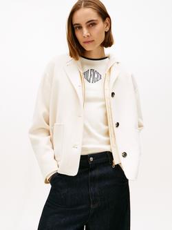 Tommy Hilfiger Double Faced Wool Blend Coat, Calico, Calico