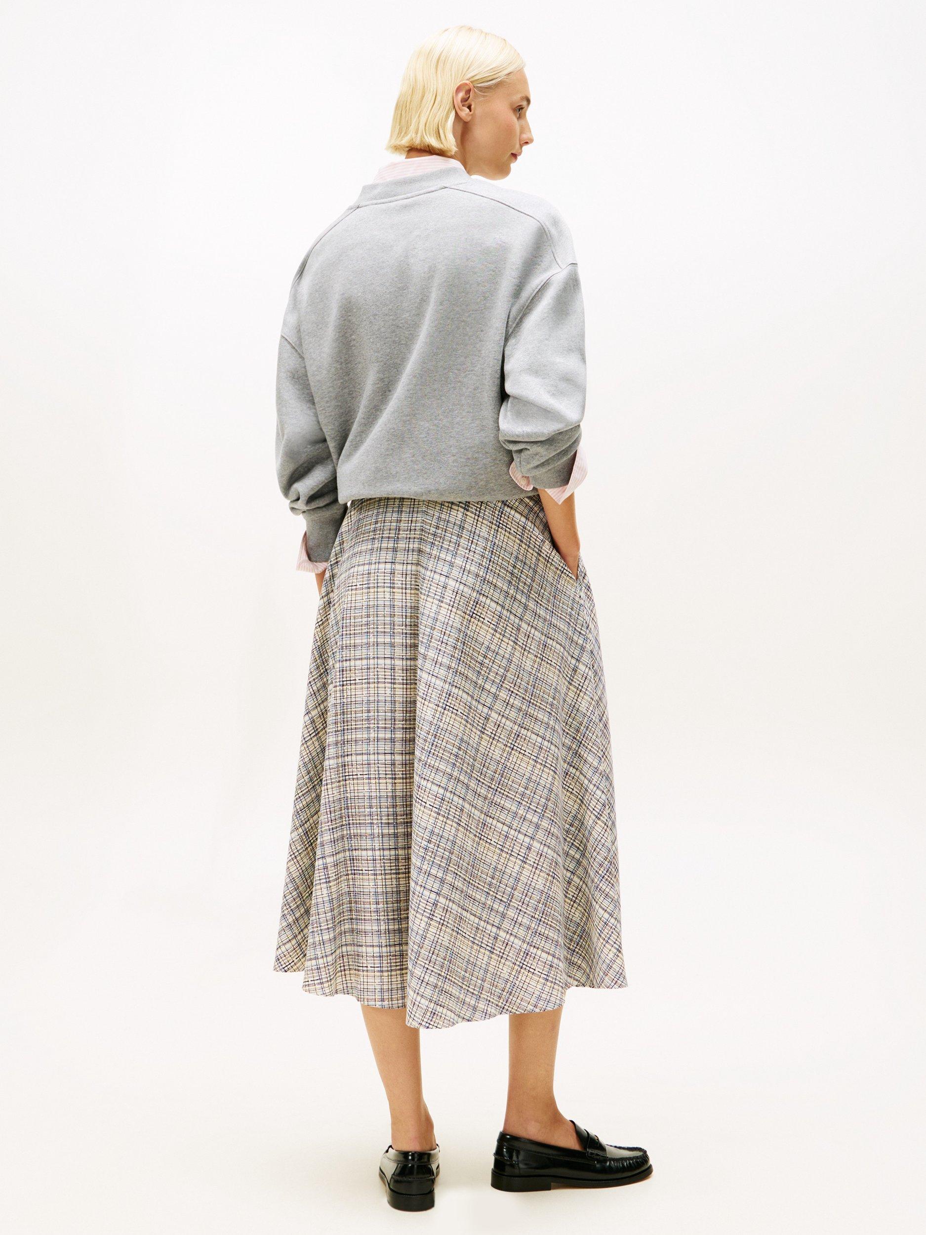 Product image 3 of 5, which shows Tommy Hilfiger Preppy Midi Skirt, Calico/Multi, 4